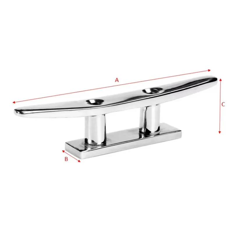 STLF 316 Stainless Steel Boat Dock Rope Cleat Base Bollard for Marine Boat Yacht view 3