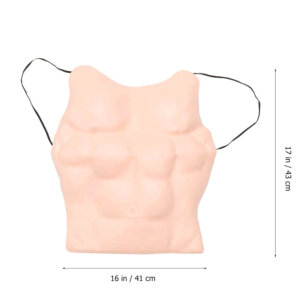 Masquerade Outfit Costume Breasts Costumes for Fake Funny Party Halloween Chest Pectoral Muscle Man