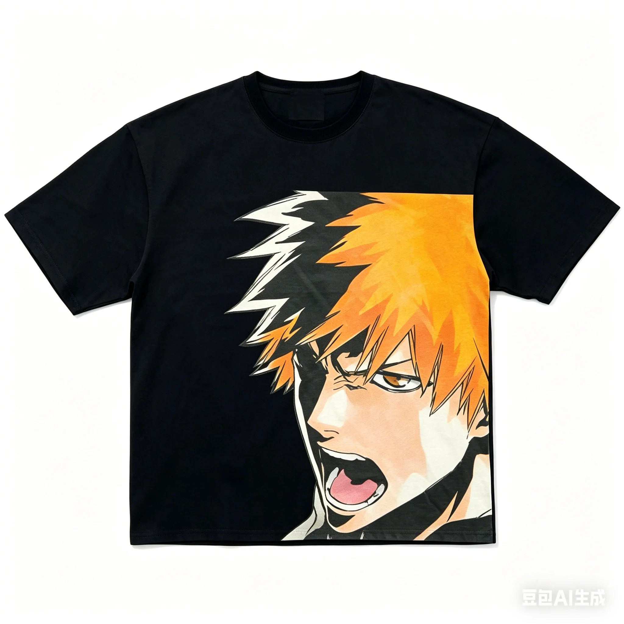 2026 Summer BLEACH Ichigo Kurosaki Anime T-shirt Men Women Vintage Oversized Streetwear Harajuku Casual Cotton Tee view 2