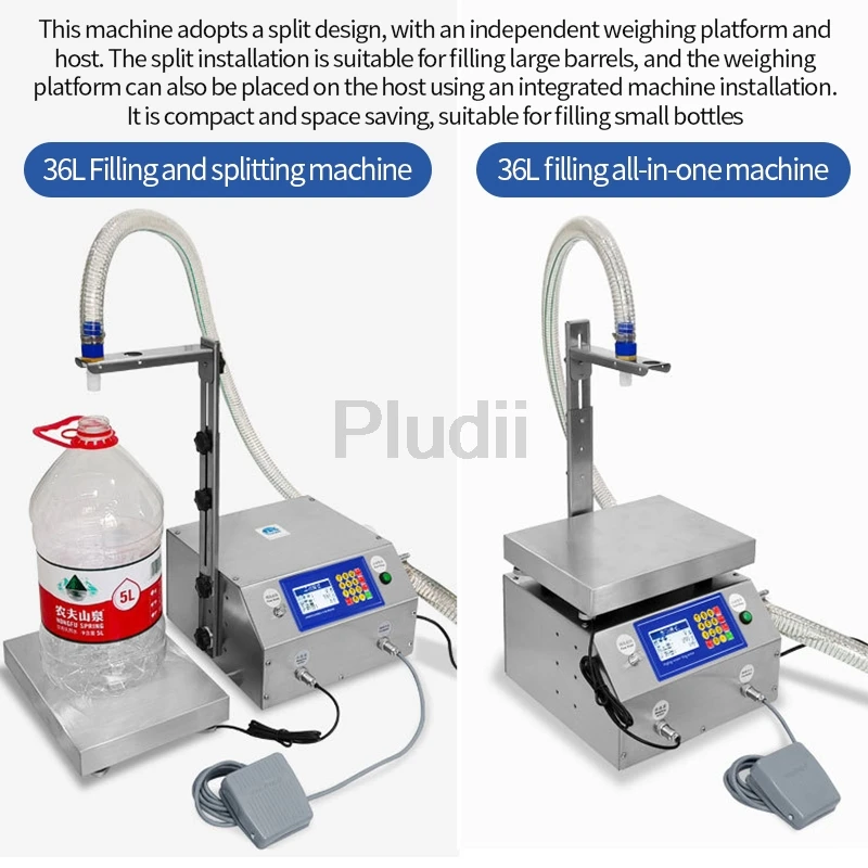 3KW Automatische Dosering Vulmachine 15g-30KG Vloeistof Vulmachine voor Vloeibaar Wasmiddel Shampoo Olie Vullen 99,9 Nauwkeurigheid