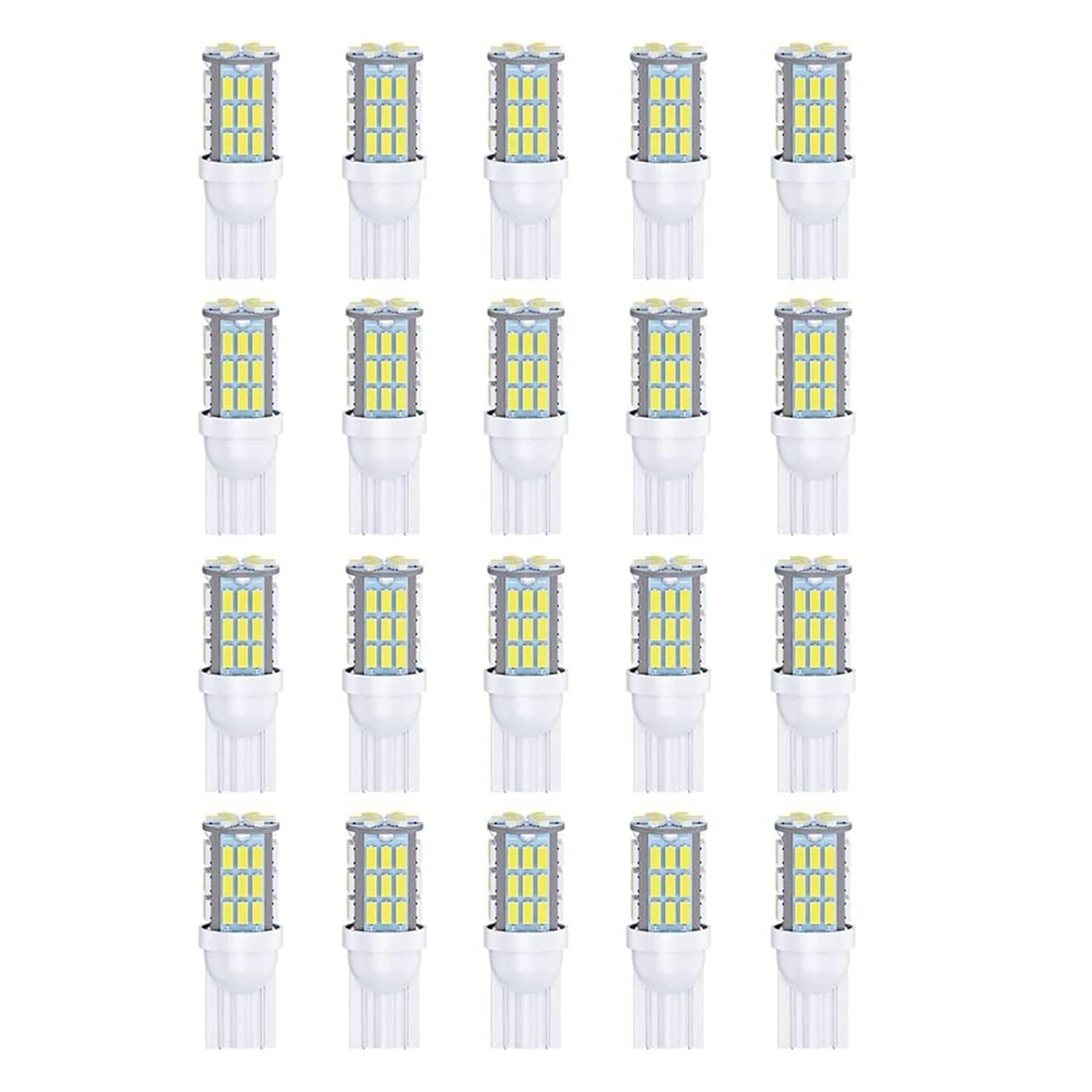 T10 921 194 168 175 LED Bulbs 20-Packs, 3014 42-SMD LED RV Camper Trailer Boat Trunk Dome Map License Lights,