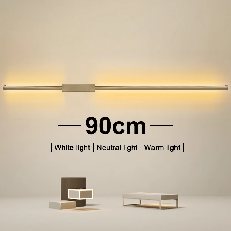 LED Long Wall Lamp Indoor Nordic Style Long LED Wall Light Home Decoration Bedroom Living Room Sofa Background
