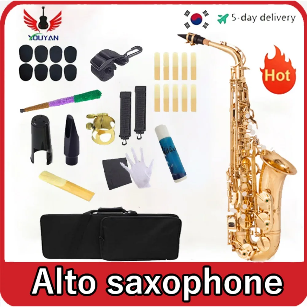 

Alto saxophone in E flat alto saxophone electrophoresis gold saxophone