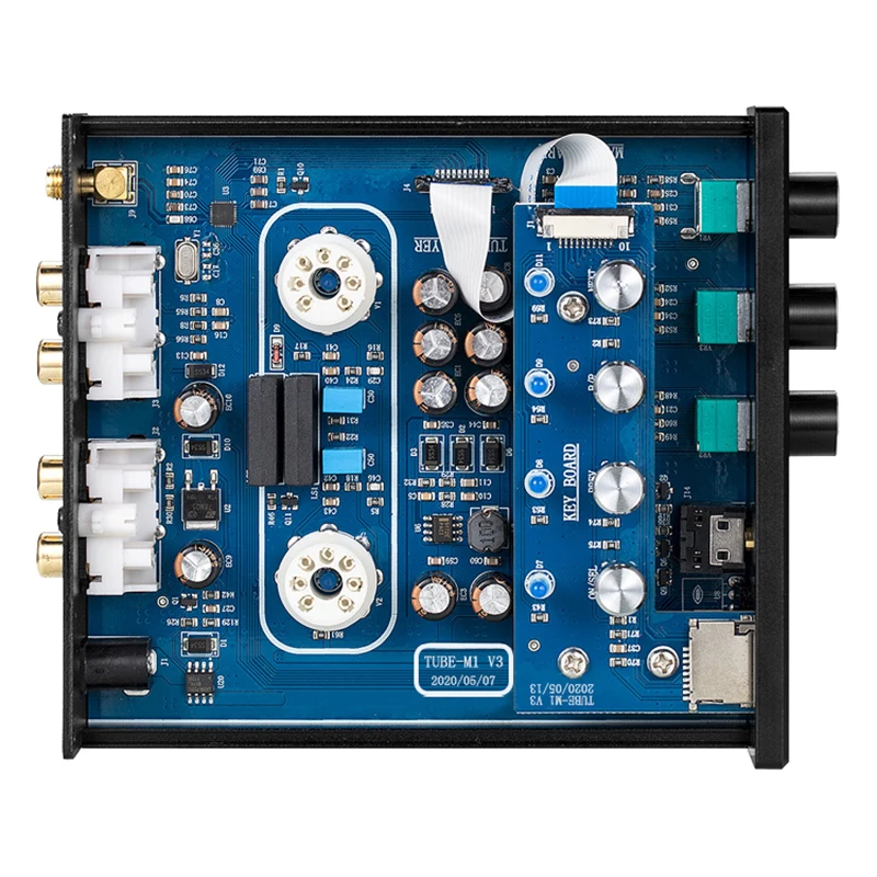 Multi-function Tube Preamplifier GE5654 Tube Bluetooth 5.0 U Disk TF Card Input HIFI Music Turntable Infrared Remote Control