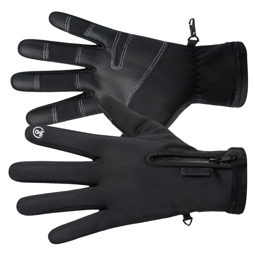 

1Pair Windproof Waterproof Riding Gloves Warm Winter Touch Screen Skid Proof Mountain Bike Gloves Bicycling Mitten