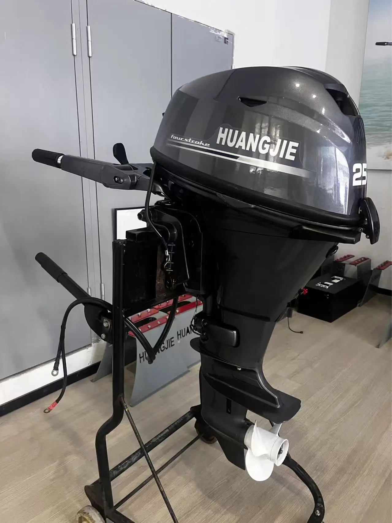 Huangjie 4-Stroke 25HP Outboard Boat Engine - Buitenboordmotor 25 Hp 4tempos for Boating And Water Sports