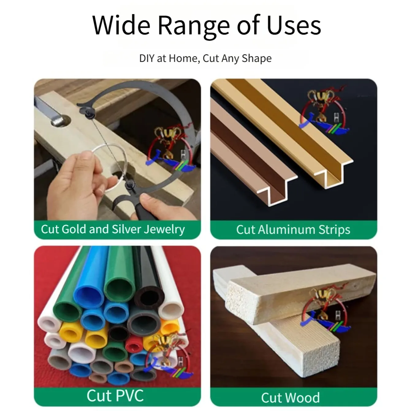 

Рамочная пила для ювелирных изделий, кривая пила типа C с алюминиевым сплавом и резиновой ручкой для плавной резки с 12 сменными лезвиями