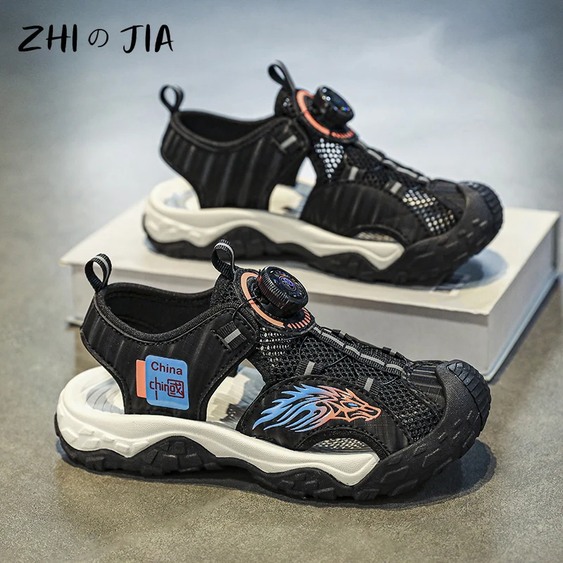

Children's New Sandals Boys Cave Shoes Outdoor Sports and Leisure Sandals Summer Water Beach Breathable Quick Drying Shoes 28-40