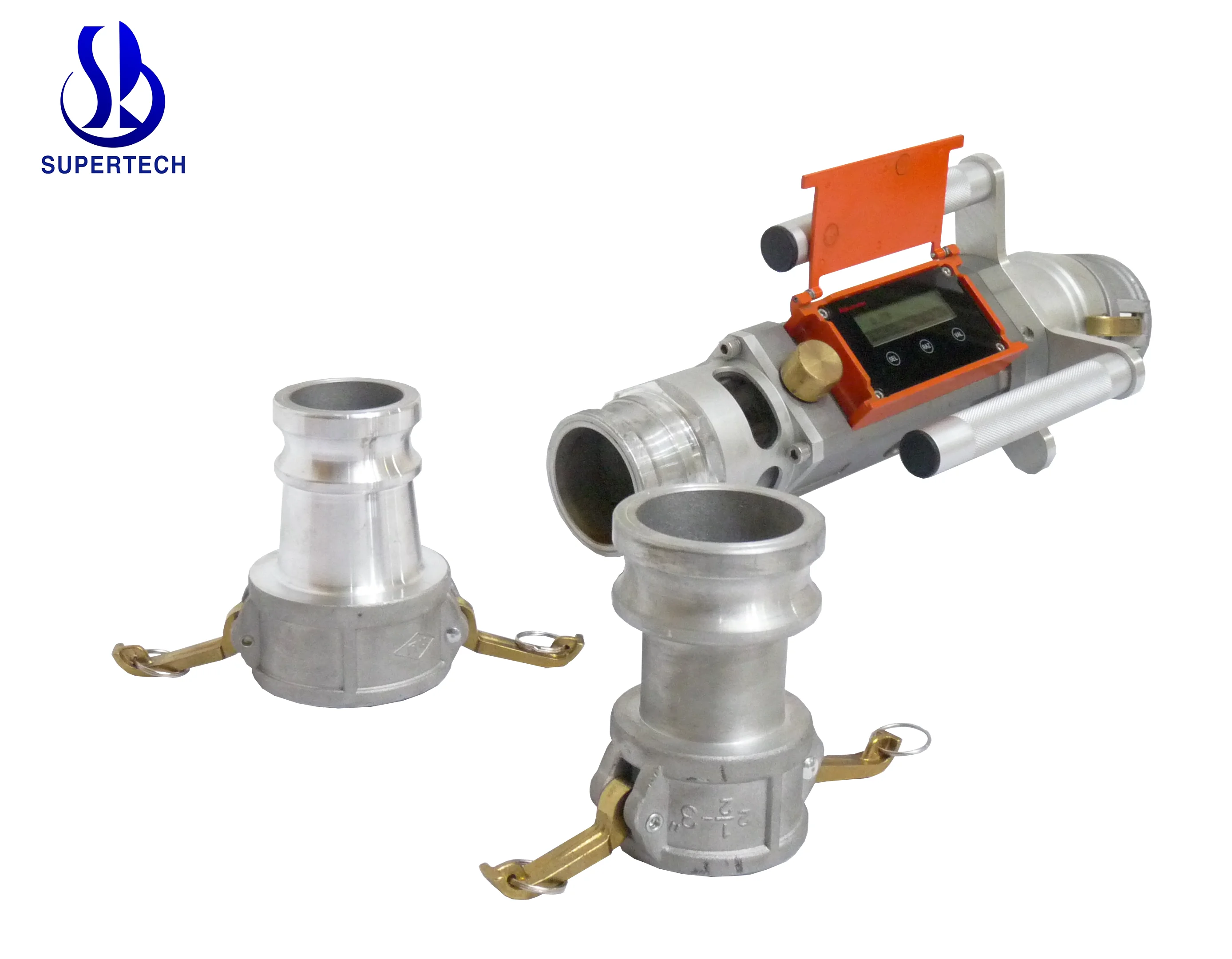 Débitmètre de carburant portatif à connecteur rapide de 3 pouces 130-1300LPM en acier inoxydable pour le Diesel et l'essence