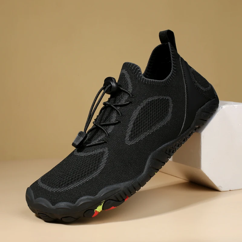 New Wide-toe Men's Shoes Casual Soft Sole Wide-Toe Shoes Walking Sneakers Breathable Mesh Comfortable Barefoot Shoes Big Size 48