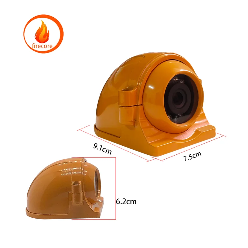 

Firecore X-05 5 В 12 В CMOS Автомобильная резервная камера заднего вида 12 светодиодов Парковочная камера заднего вида для автобуса Грузовика Прицеп RV Караван Для монитора