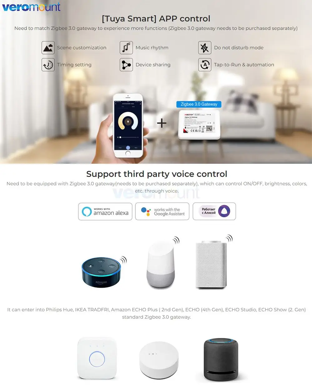 MiBoxer Zigbee 3.0 Dual Branco Cor Única RGB RGBW RGB + CCT LED Strip Contoller ZB-Box2 FUT035Z + APP Gateway Controller