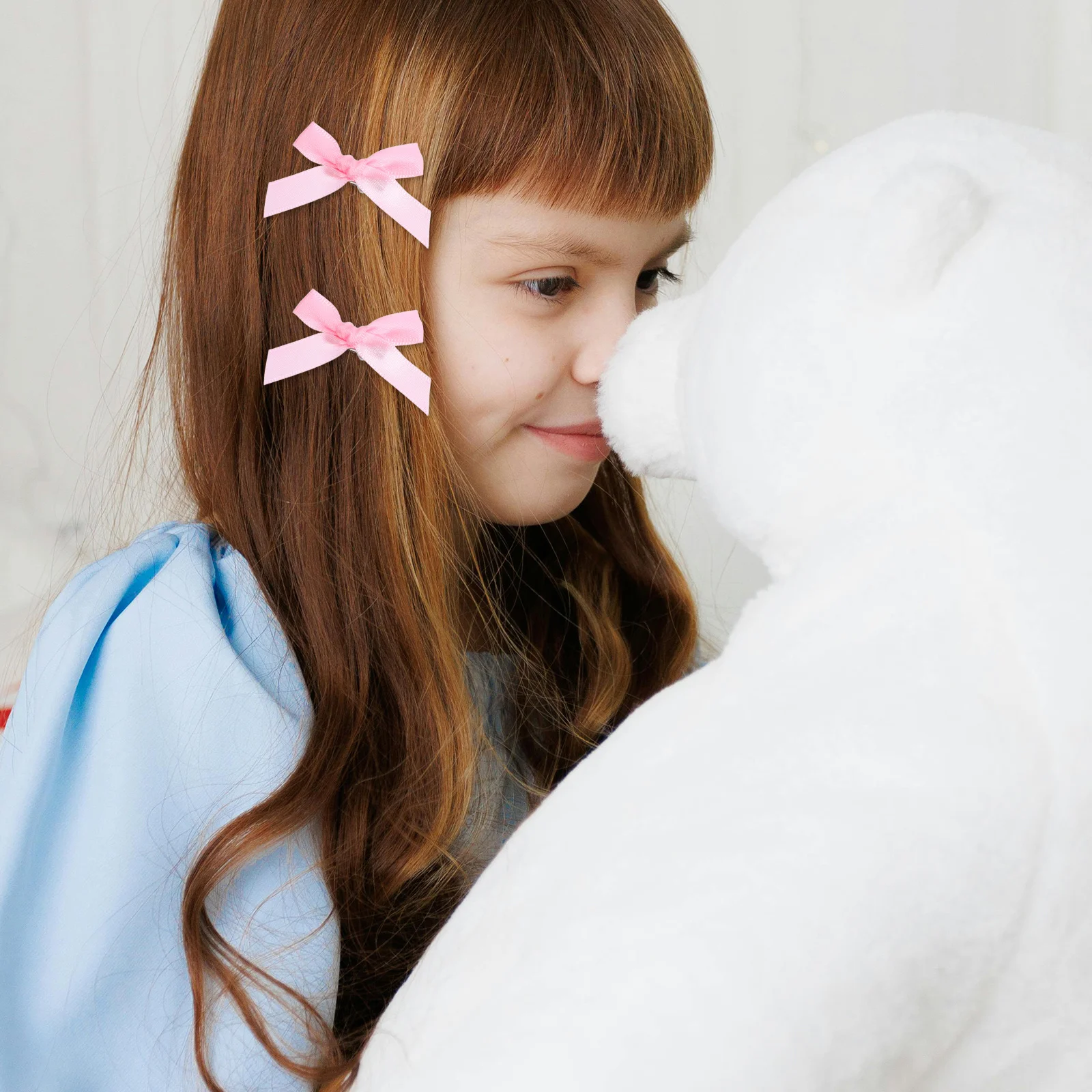 30 peças clipes de fita pequenos elegantes acessórios de cabelo com laço doce para mulheres meninas e crianças laços de crianças para cabelo de meninas