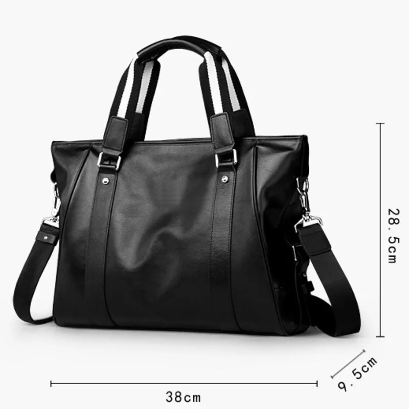 Borsa a tracolla autentica Borse da uomo in pelle Borsa per laptop stile orizzontale Viaggio d'affari da uomo Valigetta di grande capacità Sacoche Homme