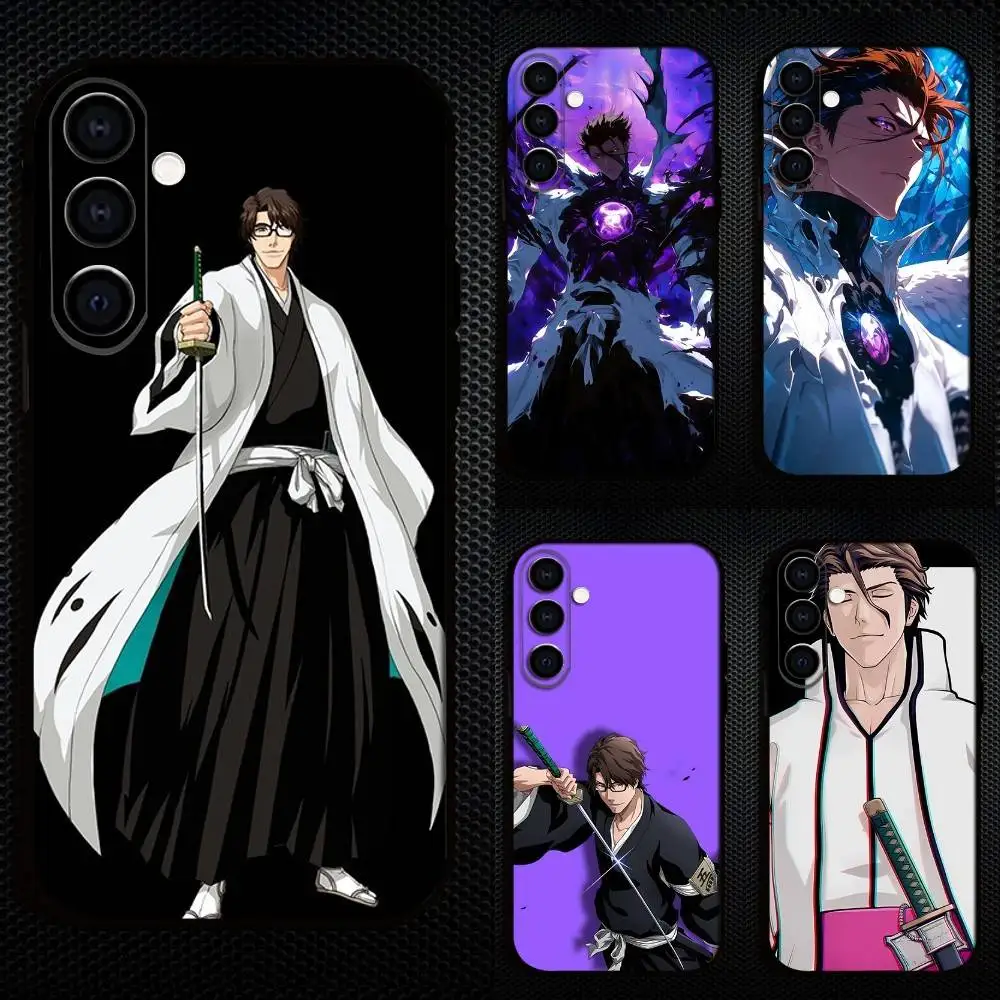 

Anime B-Bleachs Aizen Sosuke Phone Case For Samsung Galaxy A13,A21s,A22,A31,A32,A52,A53,A71,A80,Soft Black Shell