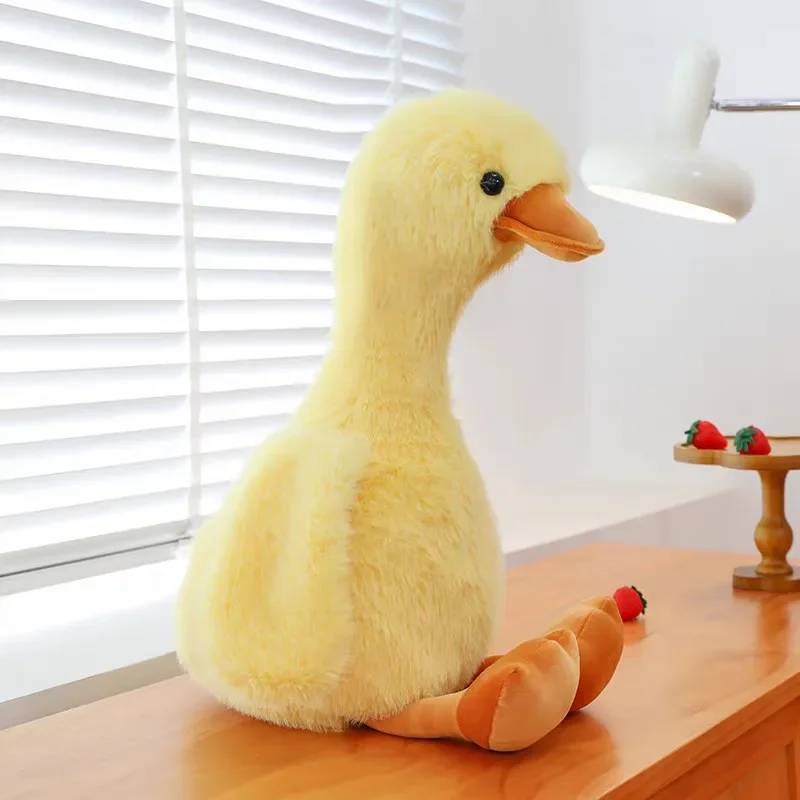 Brinquedo de Pelúcia de Pato Kawaii, Boneca de Pelúcia, Almofada de Dormir Aconchegante para Crianças, Presente de Aniversário, Pato de Pelúcia Fofo para Crianças