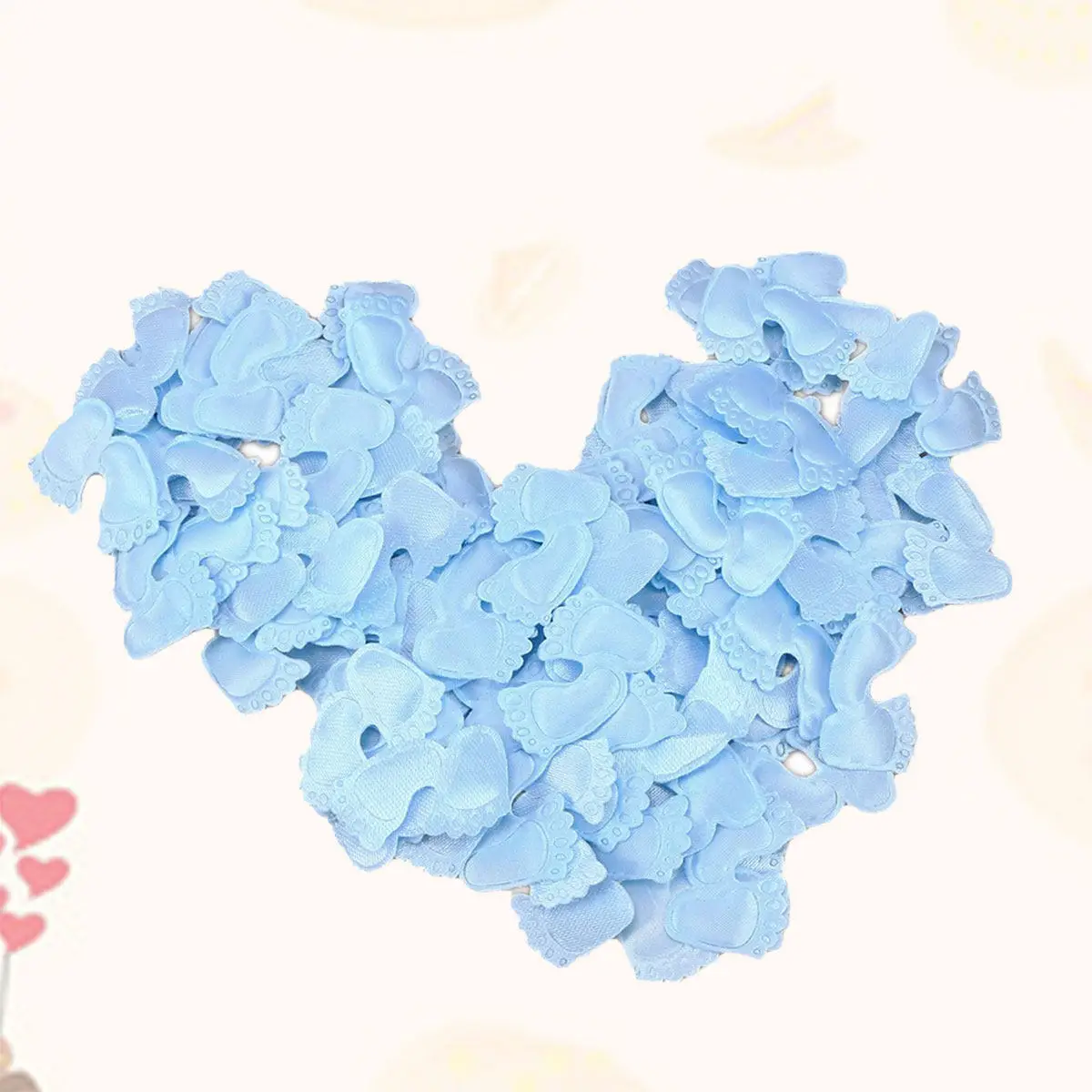 100Pcs Cloth Footprint Decor Set Eco Friendly Colorful Baby Shower Birthday Party Table Balloon Photo Prop Foot Confetti Decor - view 6