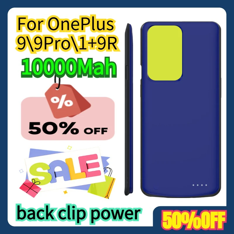 

10000Mah back clip power For OnePlus 9\9Pro\1+9R Battery Case Power Case Charger Case