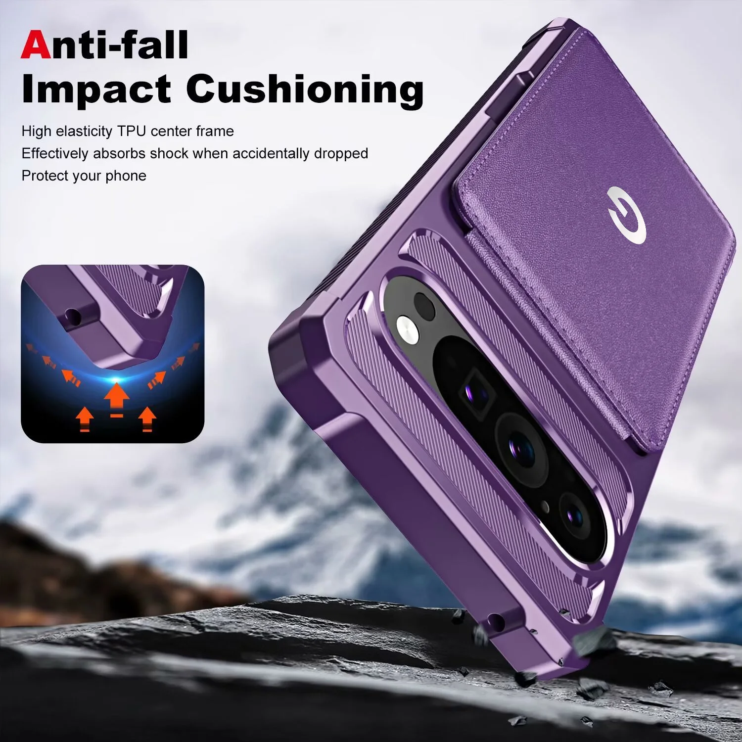 High-end lederen flip-vouw portemonnee telefoonhoesje voor Google Pixel 10 9 Pro XL 10A 9A 8A 7A 8 7 met kaarthouder slot anti-drop cover