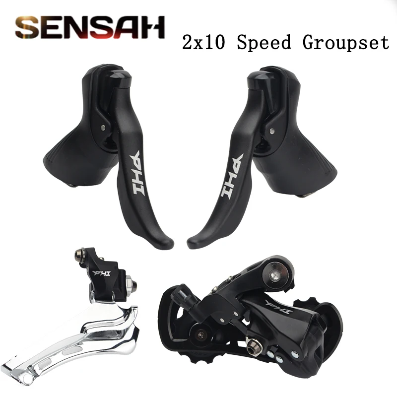 SENSAH PHI Road Bike 2x10 Speed Shifters 20S Derailleur Groupset Lever Brake Bicycle Shifter L/R Fore Rear for 4600/5600/6600