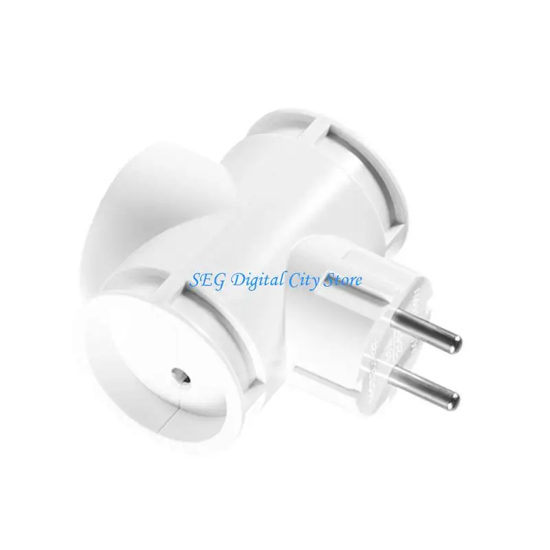 U75B Compactly EU Power Converters With Triple Socket Extension For Home Appliances