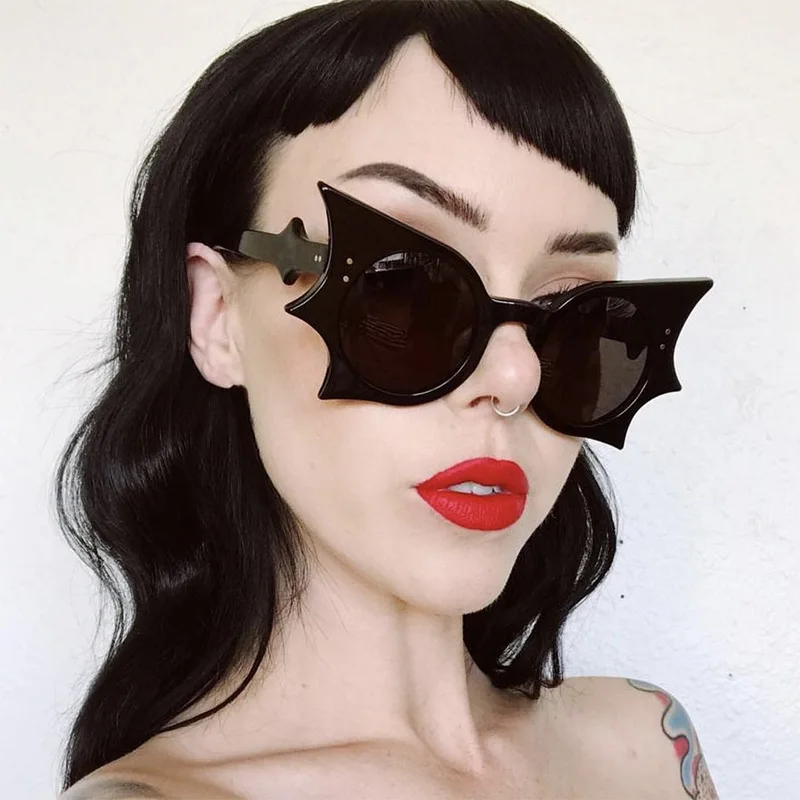 2024 Butterfly Female Bat Punk Halloween Women Funny Party Vintage Sunglasses