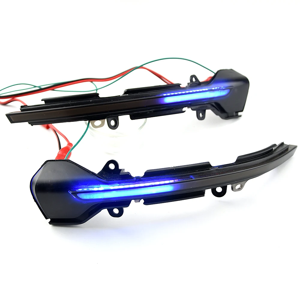 Pair Scroll‑Effect LED Mirror Light For Seat Arona KJ7 2017‑2019