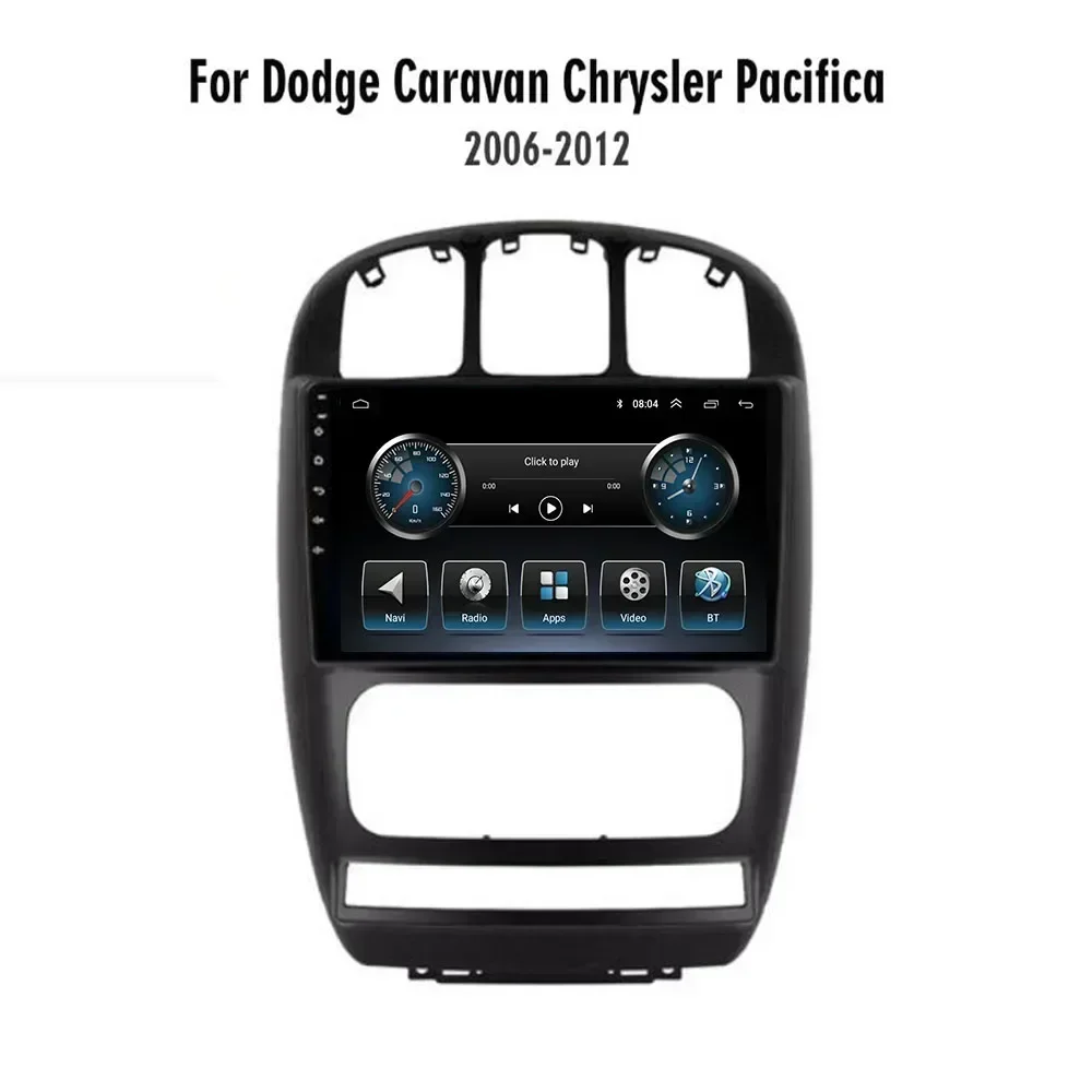 Android 13 Car Radio Multimedia Video Player For Dodge Caravan 4 For Chrysler Grand Voyager RS 2000 - 2012 GPS IPS