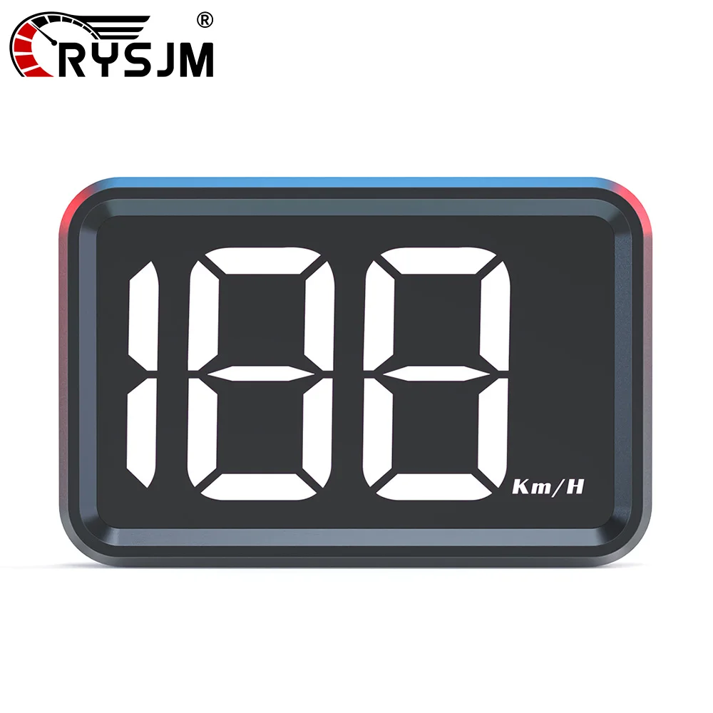 

RYSJM GPS Car Big Font Head Up Display Car Digital HUD GPS Speedometer for Universal Car Trucks Moto Auto Electronic Accessories