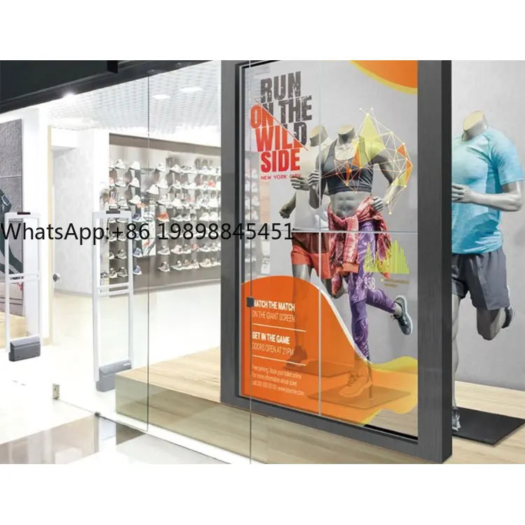 

Full Color Indoor Video Wall Advertising LED Display Screen Transparent Shopping Mall Indoor Adhesive LED Film