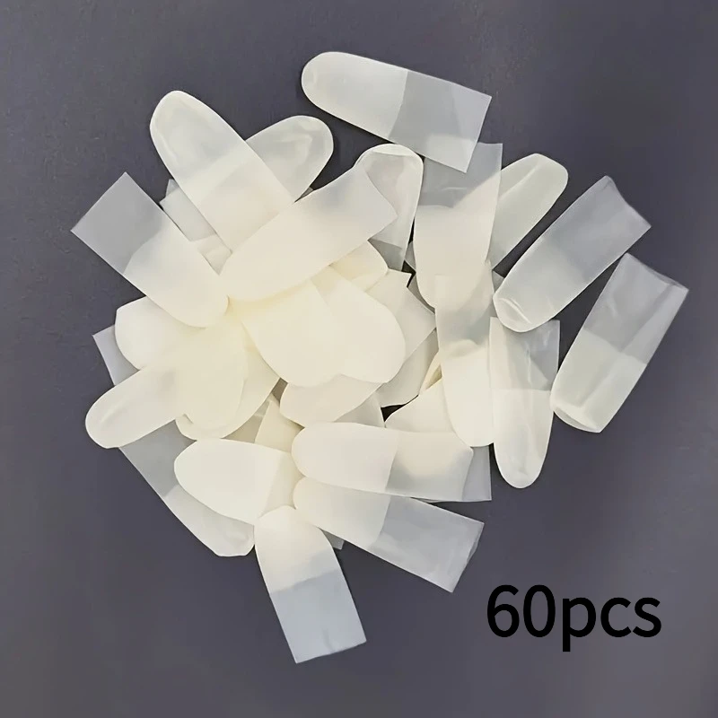 Transparent Anti-slip Disposable Latex Finger Cots Box Lab Chemical Operation Protective Finger Covers Labor Safety Protection S