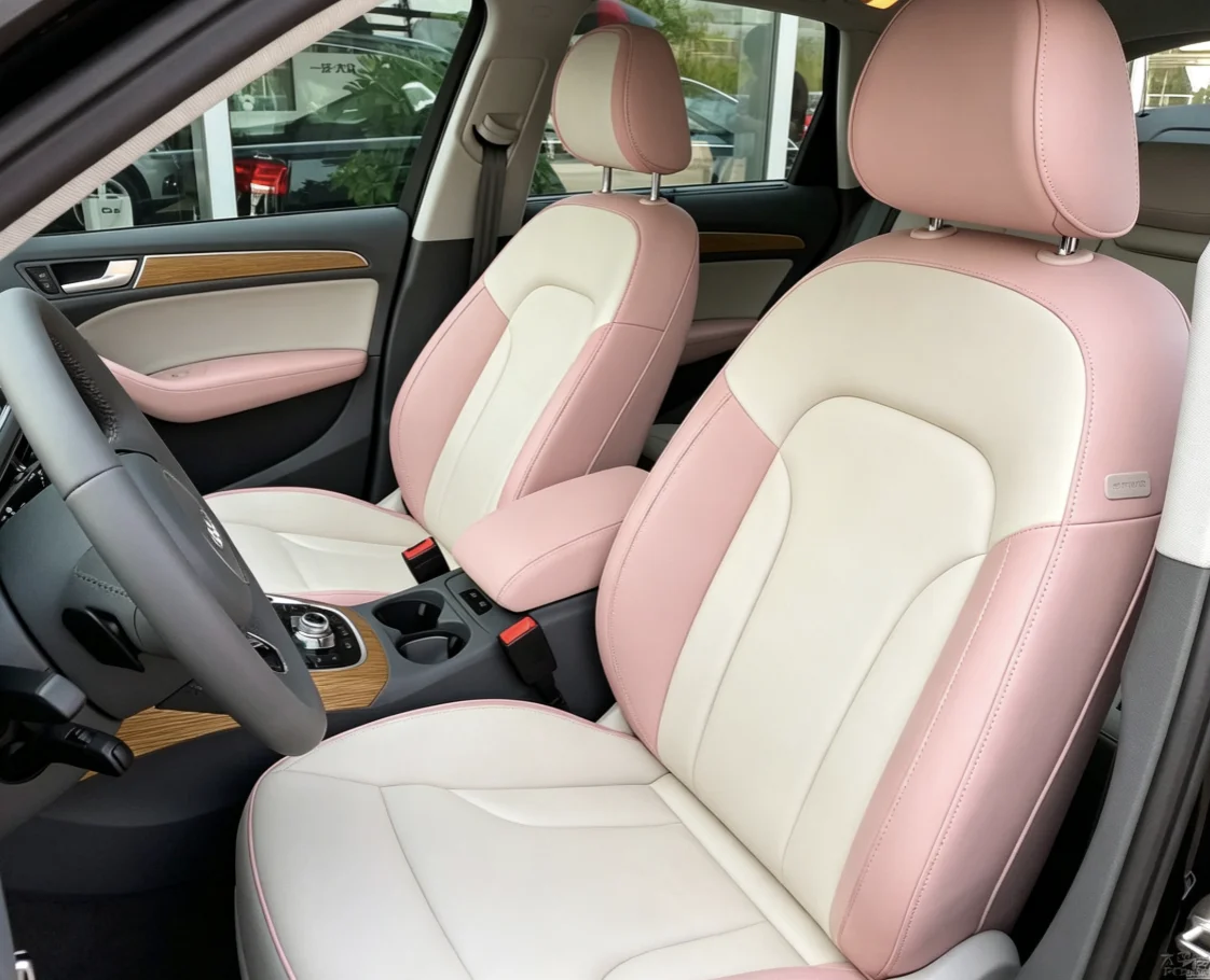 Für Audi A5 2010~2017 Maßgefertigte Autositzbezüge Luxuriöses Nappaleder 100% Passgenau Innenausstattung 360 ° Vollständige Abdeckung – Detail 7