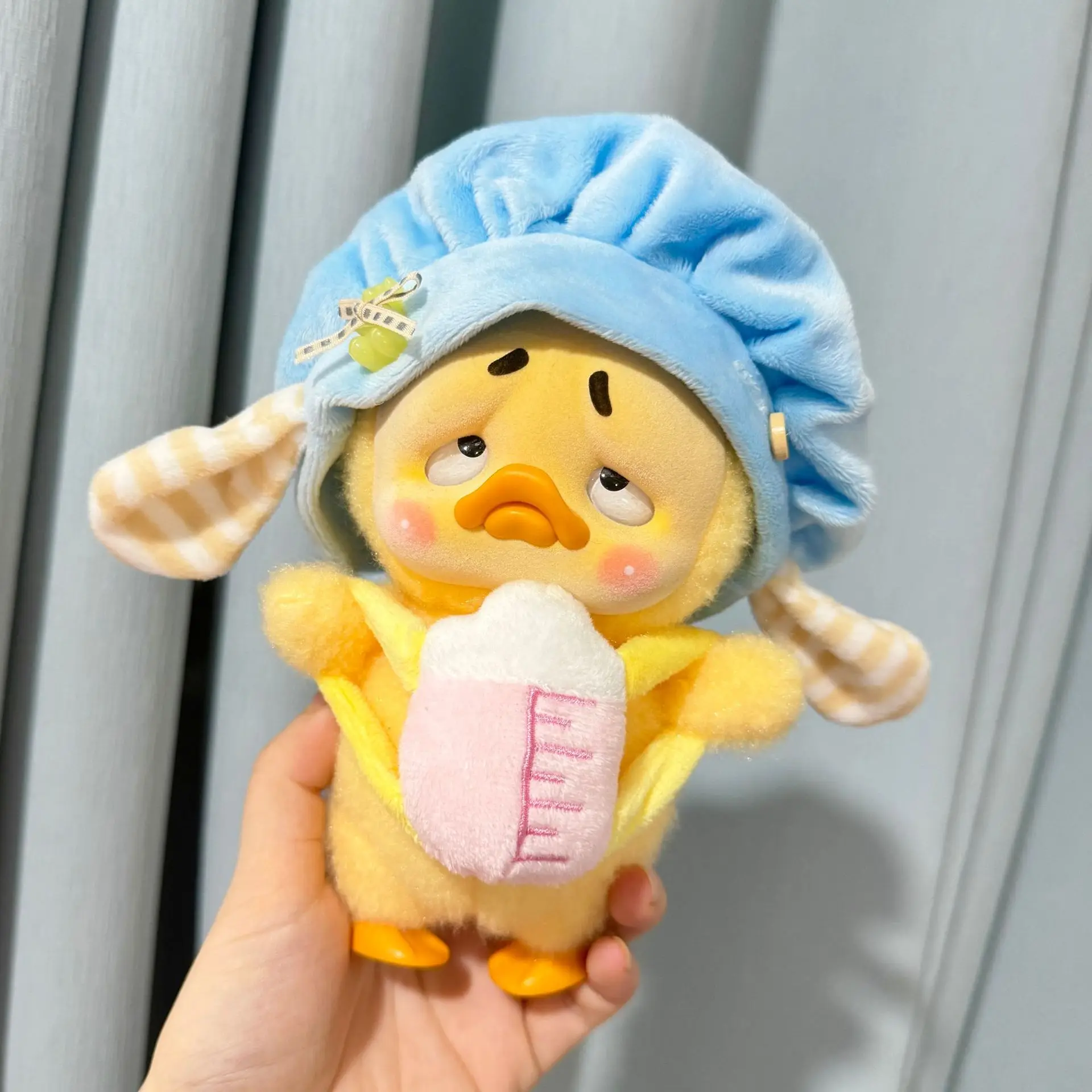 Set boneka bebek betina, pakaian seri mewah, pakaian boneka bebek kuning kecil, aksesori bayi imut, pakaian bebek terbalik