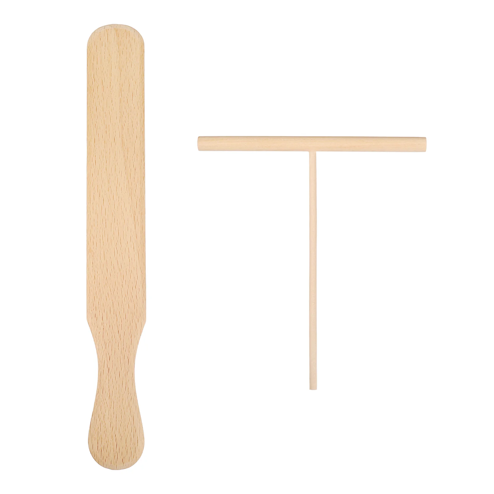 Crepe Spreader and Spatula Kit Wooden Tortilla Making Tool Tear-free Cooking Bamboo Rake Traditional Tools