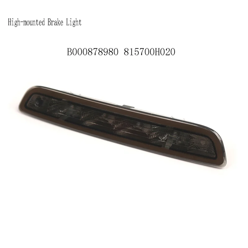 ضوء فرامل خلفي عالي التركيب 3Rd ضوء فرامل إضافي لسيارة Toyota Aygo لـ 108 Citroen C1 Mk2 2014-2021 أسود #6