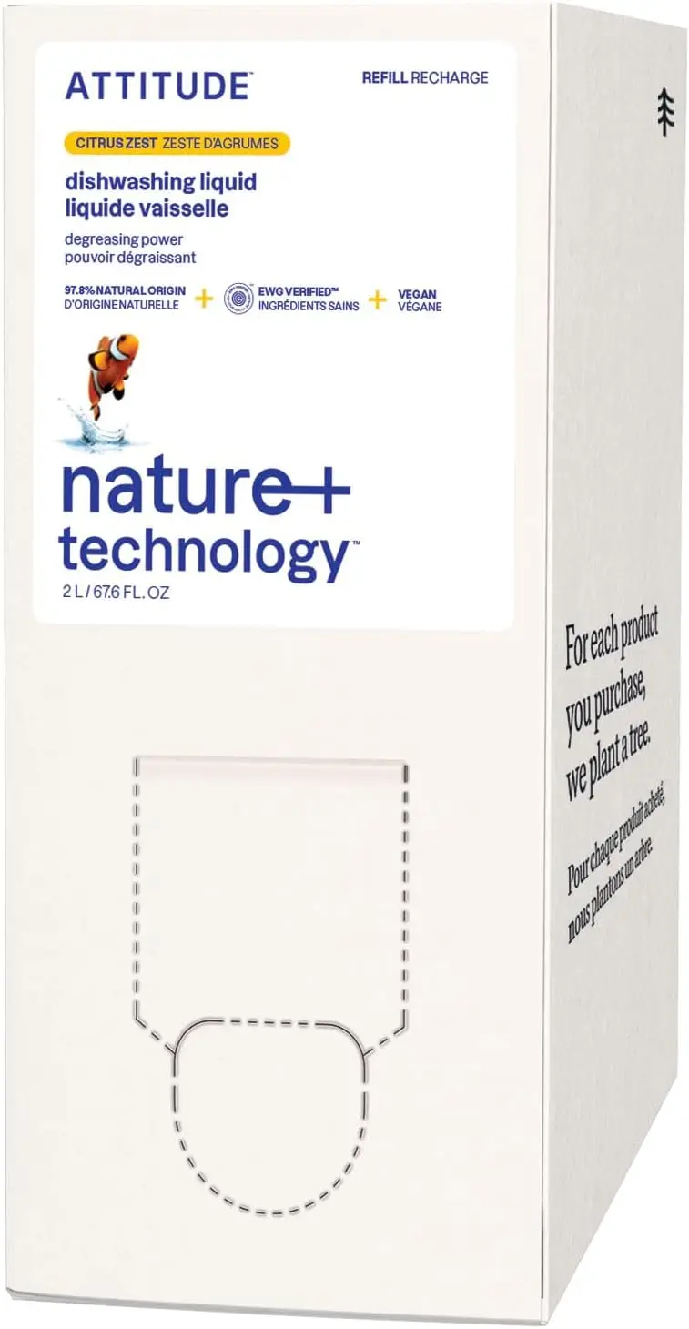 

Средство для мытья посуды на растительной основе, сертифицированное EWG, с ароматом цитруса, 67,6 жидких унций (наполнитель)