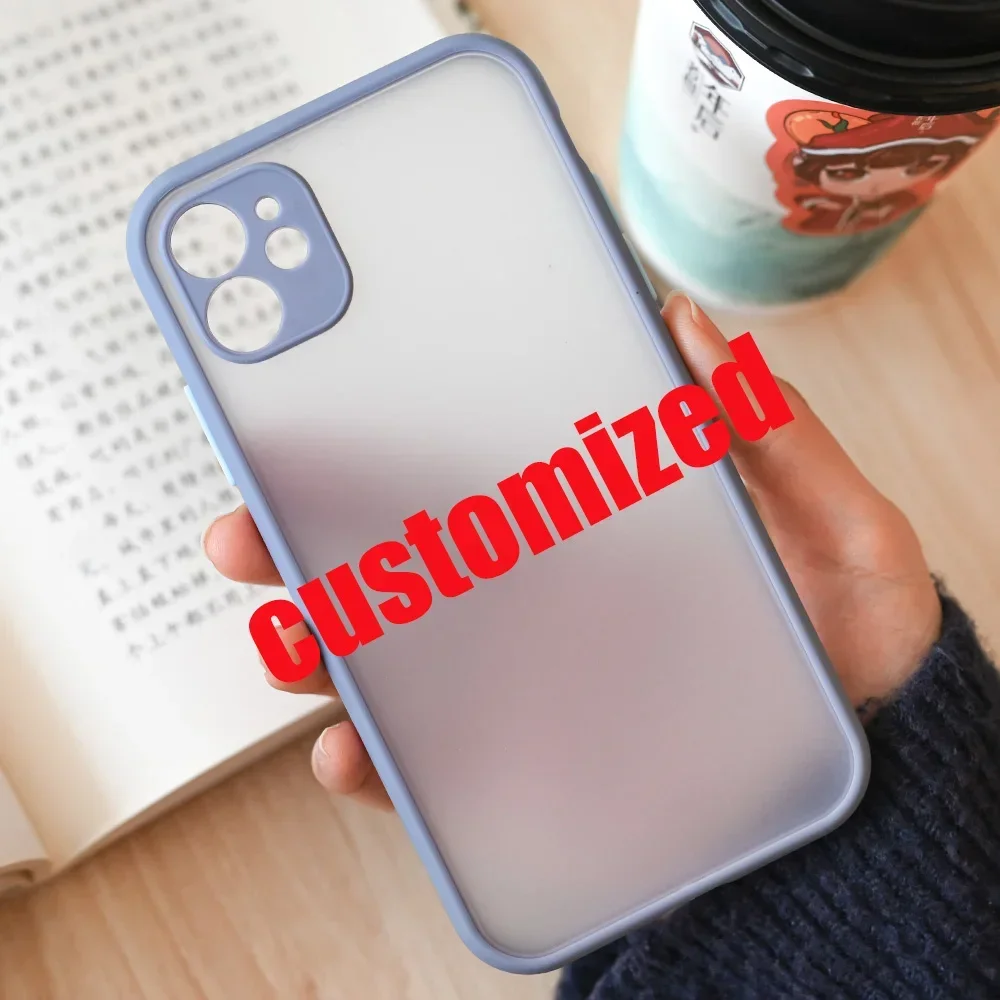 Fashion Customized Clear Phone Case For iPhone 16 13 12 11 14 15 Pro MAX Mini XR 7 8 Plus SE Shockproof Hard Matte Cover Funda