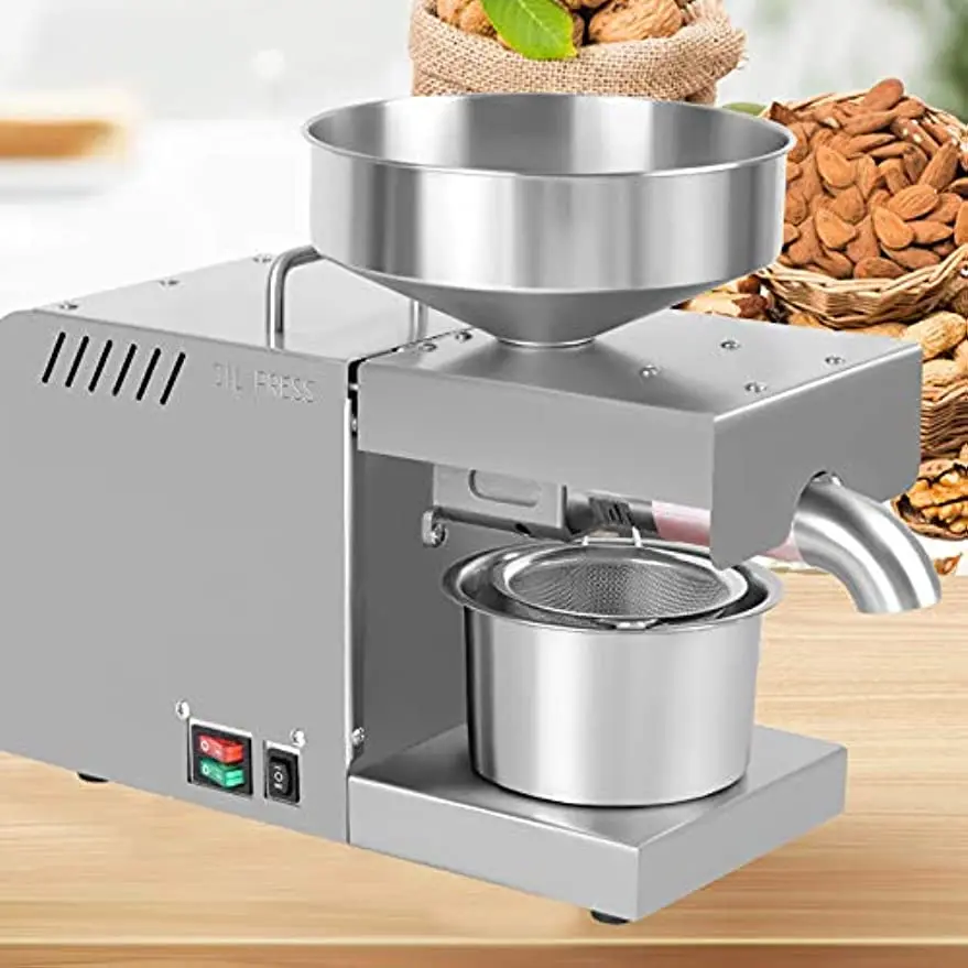 Automatic Oil Press Machine Stainless Steel Presser Intelligent Control 110V