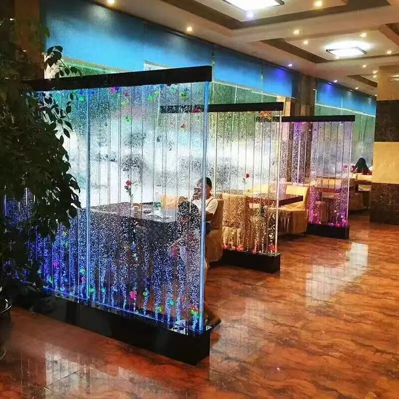 

Custom. Curtain Wall Wall Bubble Dance Large Acrylic Screen and Partition Hallway Fish Living Room Aquari