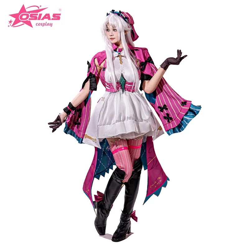 

OSIAS Carlotta Montelli Cosplay Costume Set Carlotta Montelli wig Carlotta Montelli shoes Wuthering Waves