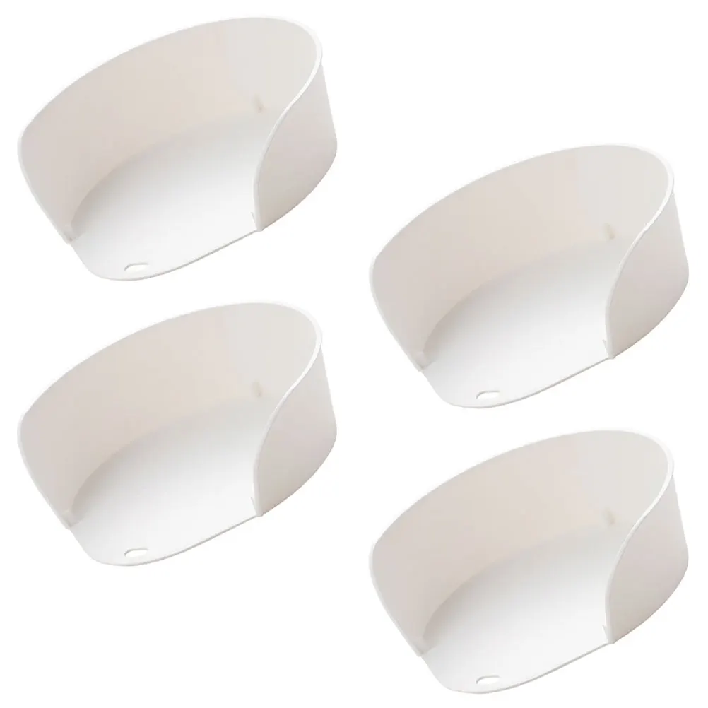 

4pcs Prep Food Plate Stackable Vegetable Tray Hot Pot Serving Dish Open Mouth Large Container For Dining Buffet Japanese Style