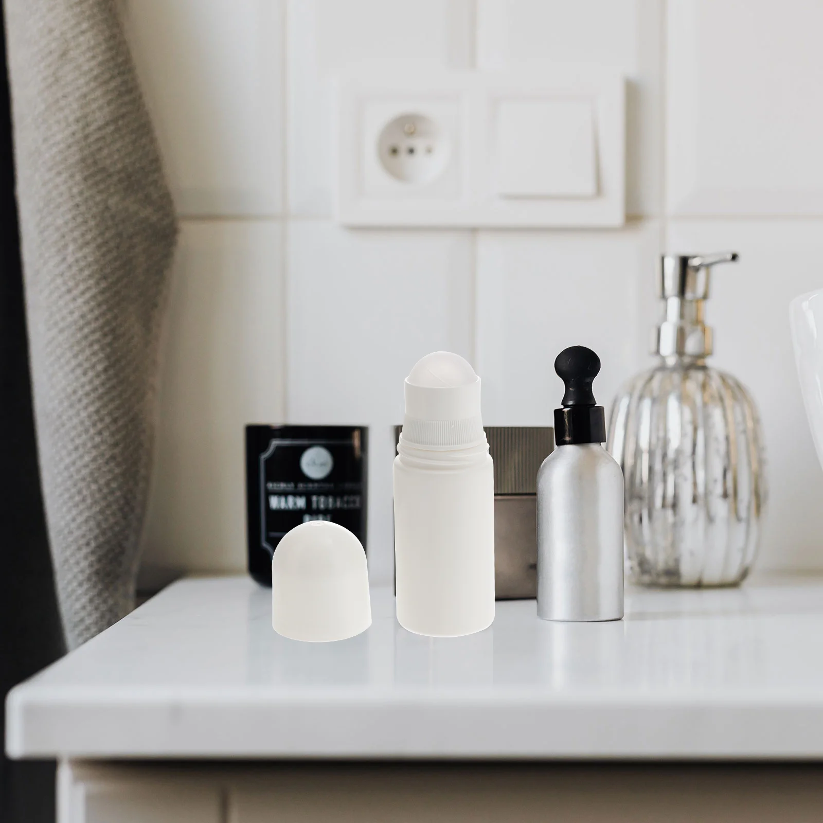 Dispenser per mani deodorante per uomo con rullo per bottiglie di profumo da 10 pezzi