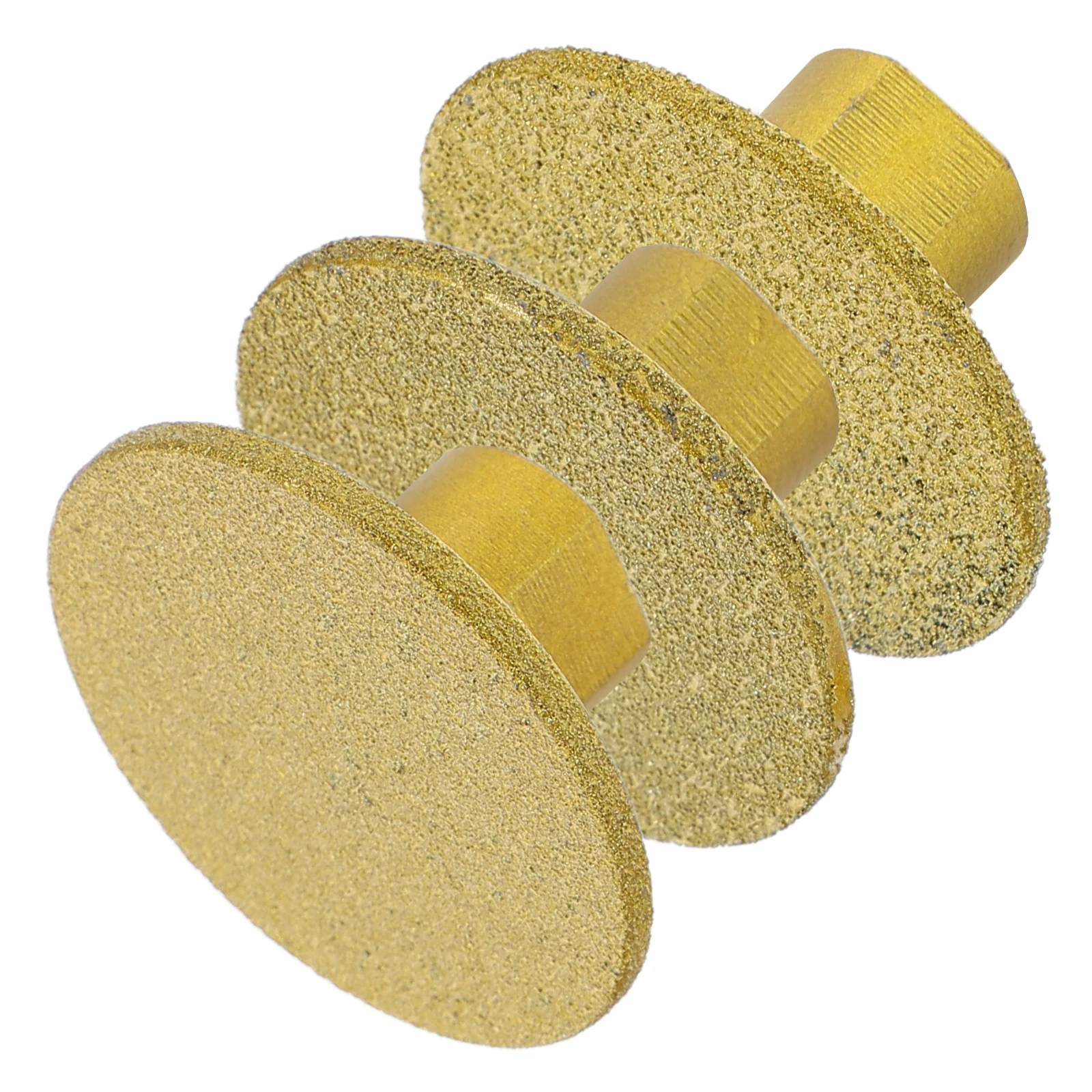 

3pcs Brazed Grinding Slot Polishing Heads for Tile Edges Countertop Seams Stone Disc Corundum Angle Grinder Chamfering Kit