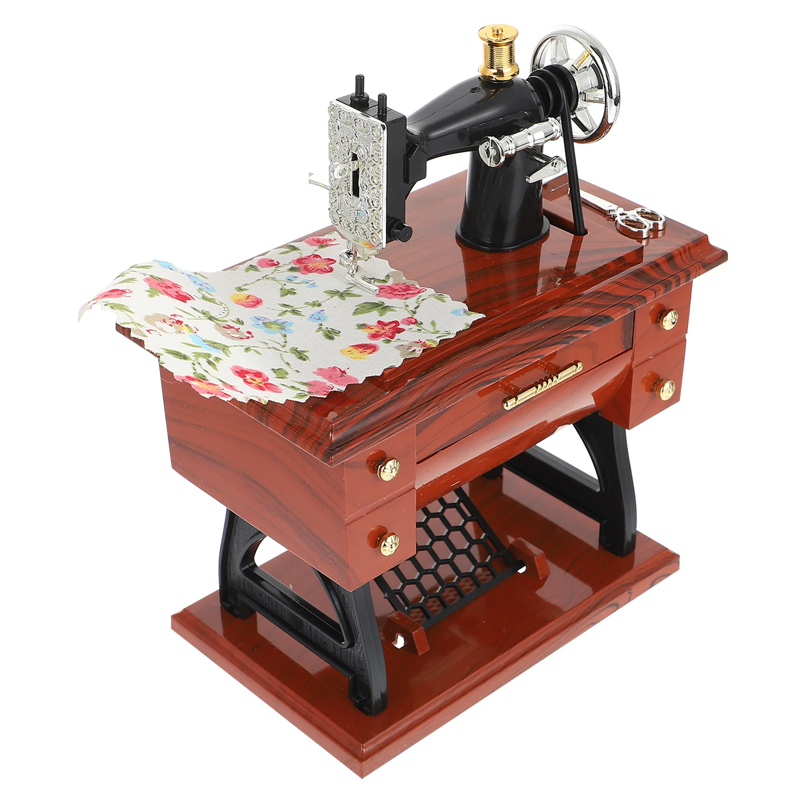

Sewing Machine Music Box Machines Toy Festival Gift Clockwork Metal Valentine's Day Supplies Birthday Child