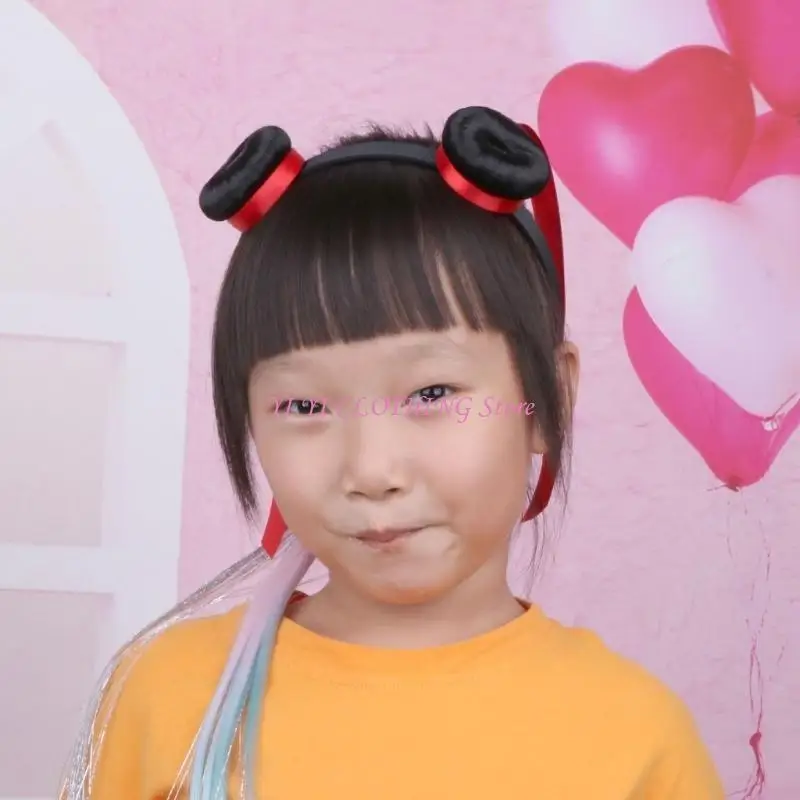 N5KF Kids Ne Zha Stirnbänder Rollenspiele Cosplay Cosplay Kopfwege Foto Requisiten für Halloween -Kostüm -Realistische Look