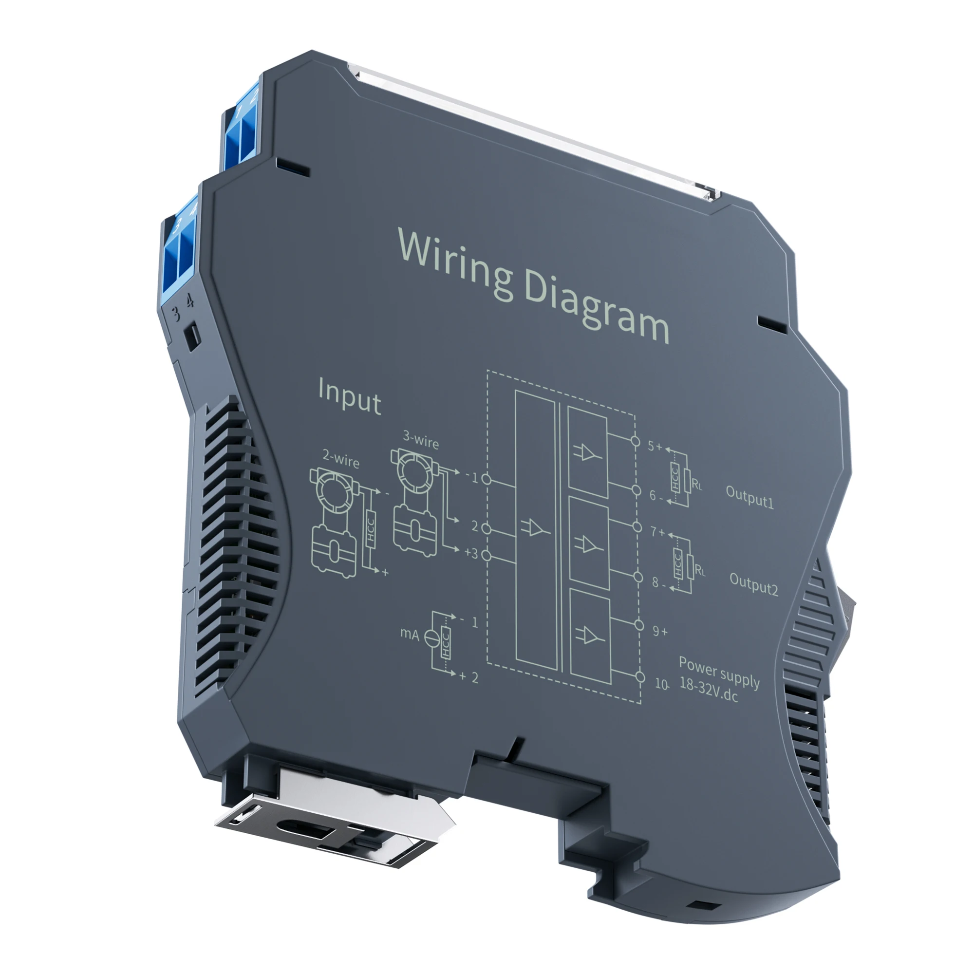 Signal Isolator 4-20mA to 0-10V 0-5V Signal Converter 1 In 1 Out 35mm DIN Rail Strong Versatility Galvanic Signal Converter