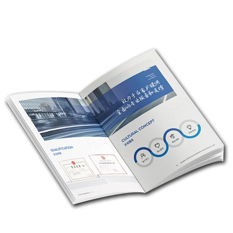 Custom. Staple Album Hardcover Album Advertising Brochure Publication Textbook Printing Directory Single Page Customizati