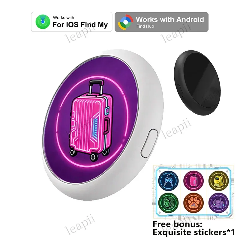 Dual System Tracker Bluetooth Tracking Tag  for Apple or Android Item Locator Work with IOS Find My or Google Find Hub App
