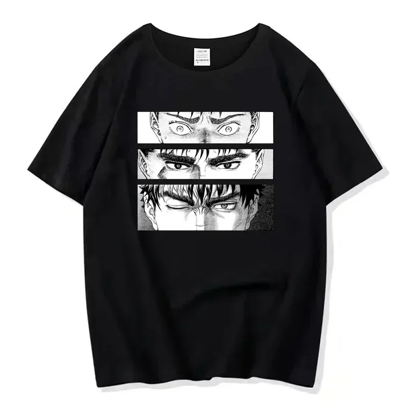 Men Berserk Guts T Shirt Manga Swordsman Gatsu Sacrifice Zodd Anime Cotton Funny Short Sleeve O Neck Tee Shirt Hip Hop T-Shirt