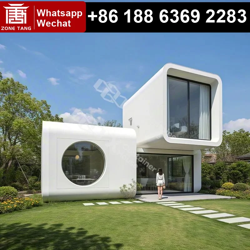 

Resort Smart Luxury Contemporary Compact Tiny Home Apple Capsule House Mobile Cabins Rural Cottage Modern Custom Precast Premade